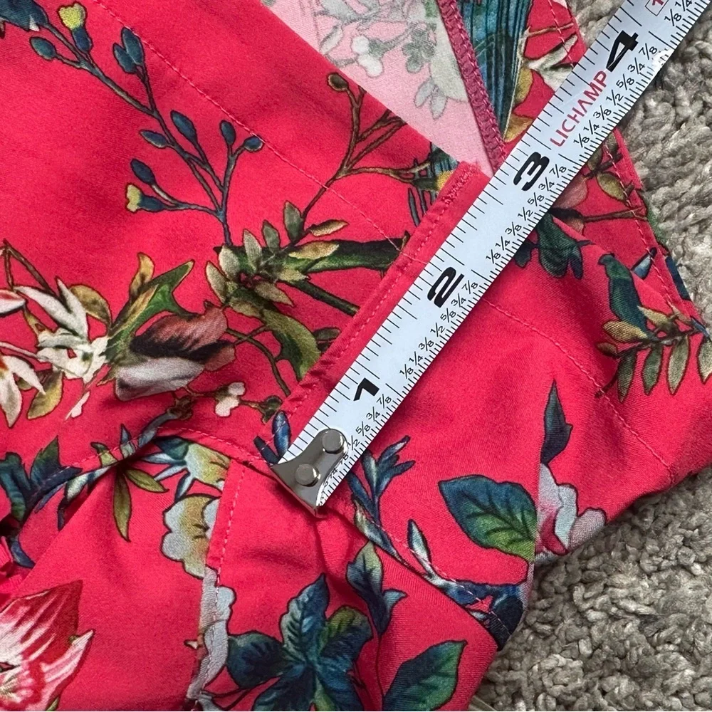 Johnny Was Malakye Board Shorts small coral birds tropical vacation floral trip